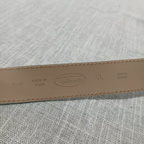 Talbots Genuine Teal Leather with Silver Buckle Made in Italy Size XL - Picture 4 of 11